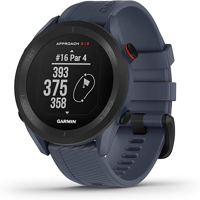 Garmin Approach S12 44mm GPS Golf Watch Granite Blue 43,000 Courses