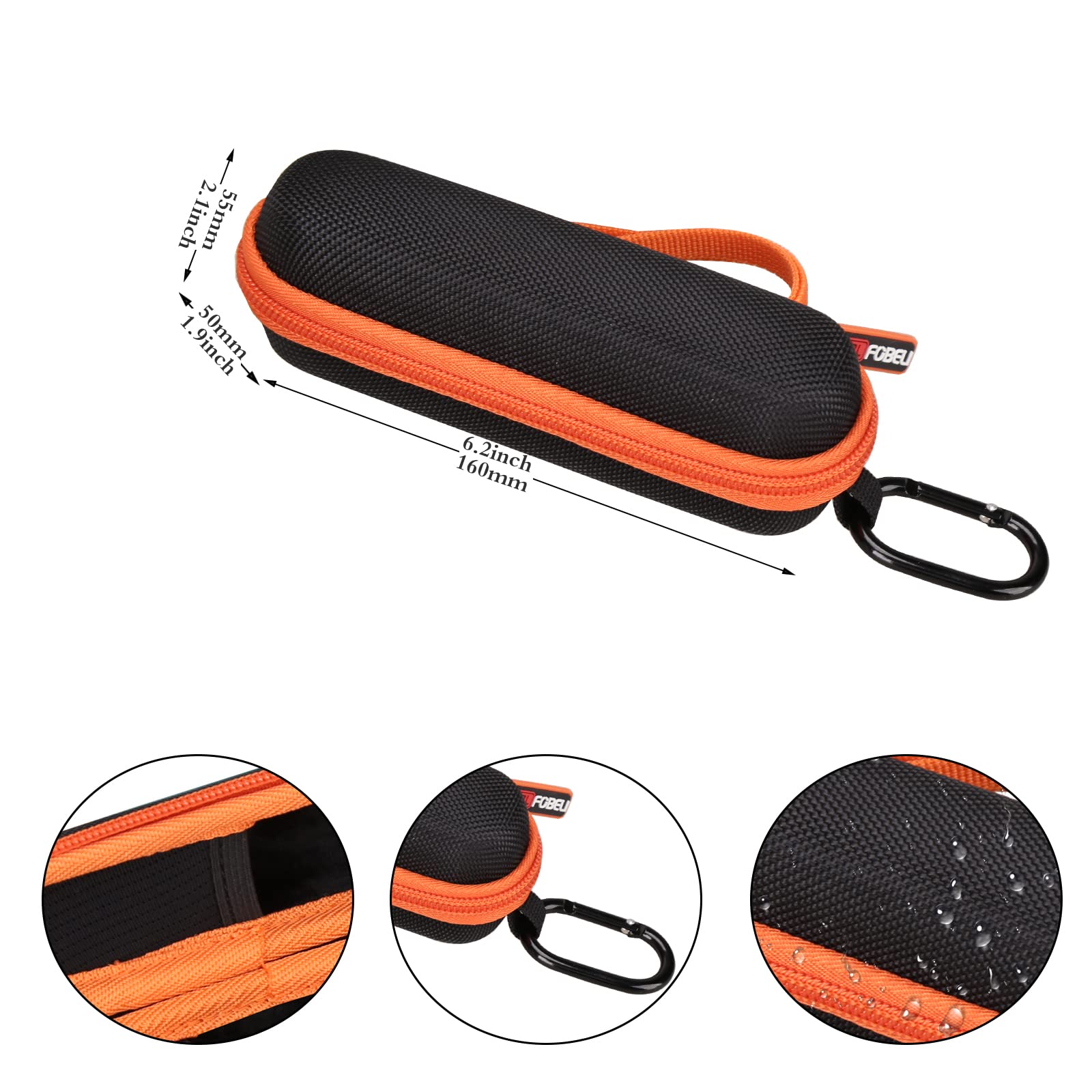 FBLFOBELI EVA Hard Travel Carrying Case Compatible with Scanmarker Air/WorldPenScan Go Pen Scanner OCR Digital Highlighter and Reading Pen (Case Only)