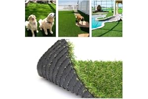 Petgrow Artificial Synthetic Grass Turf 5FTX8FT(40 Square FT),0.8" Pile Height Indoor Outdoor Pet Dog Artificial Grass Mat Rug Carpet for Garden Backyard Balcony