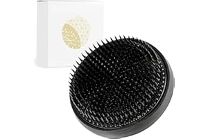 Wazakura Ikebana Kenzan Flower Pin Frog, Made in Japan, Floral Arranging Tool, Round - 3-1/4"(80mm) Black