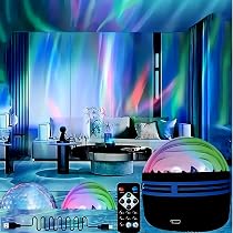 2 in 1 Northern Lights and Ocean Waves Projector, Star Projector ...