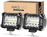 NAOEVO 4 inch LED Pod Lights, 120W 12,000LM LED