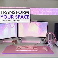 Tilted Nation Pink Gaming Mouse Pad RGB - Create