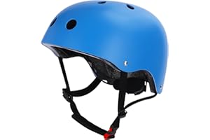 KOMOMOPLUS Kids Bike Helmet, Toddler Helmet for Youth Boys Girls Ages 3-14 Year Old, Adjustable Fit & Lightweight, Multi-Sport Safety for Skateboard Skating Bicycle Scooter Cycling