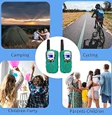 Retevis RT388 Walkie Talkies for Kids 8 Channels VOX LED Flashlight 2 Pack Green view 4