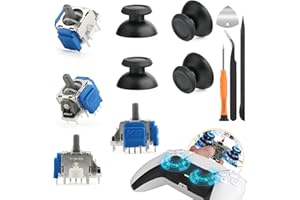 4 Pack TMR Electromagnetic Joystick Replacement for PS5 Controller Anti-Drift 3D Analog Sensor Sticks Repair Kit Replacement 