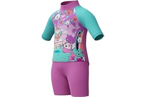 Speedo Baby-Girls Swimsuit Infant to Big Kid UPF 50+ Learn to SwimOne Piece Swimsuit