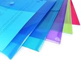 Rapesco 1680 ECO Recycled Popper Wallets A5 Pack of 40 Assorted Colours view 6