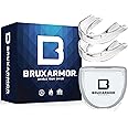 BruxArmor Nightguard - Bruxism Mouth Guard for Bruxism Relief and Grinding Relief, Professional Custom Fit Brux Night Guard, 2 Pack (Clear)