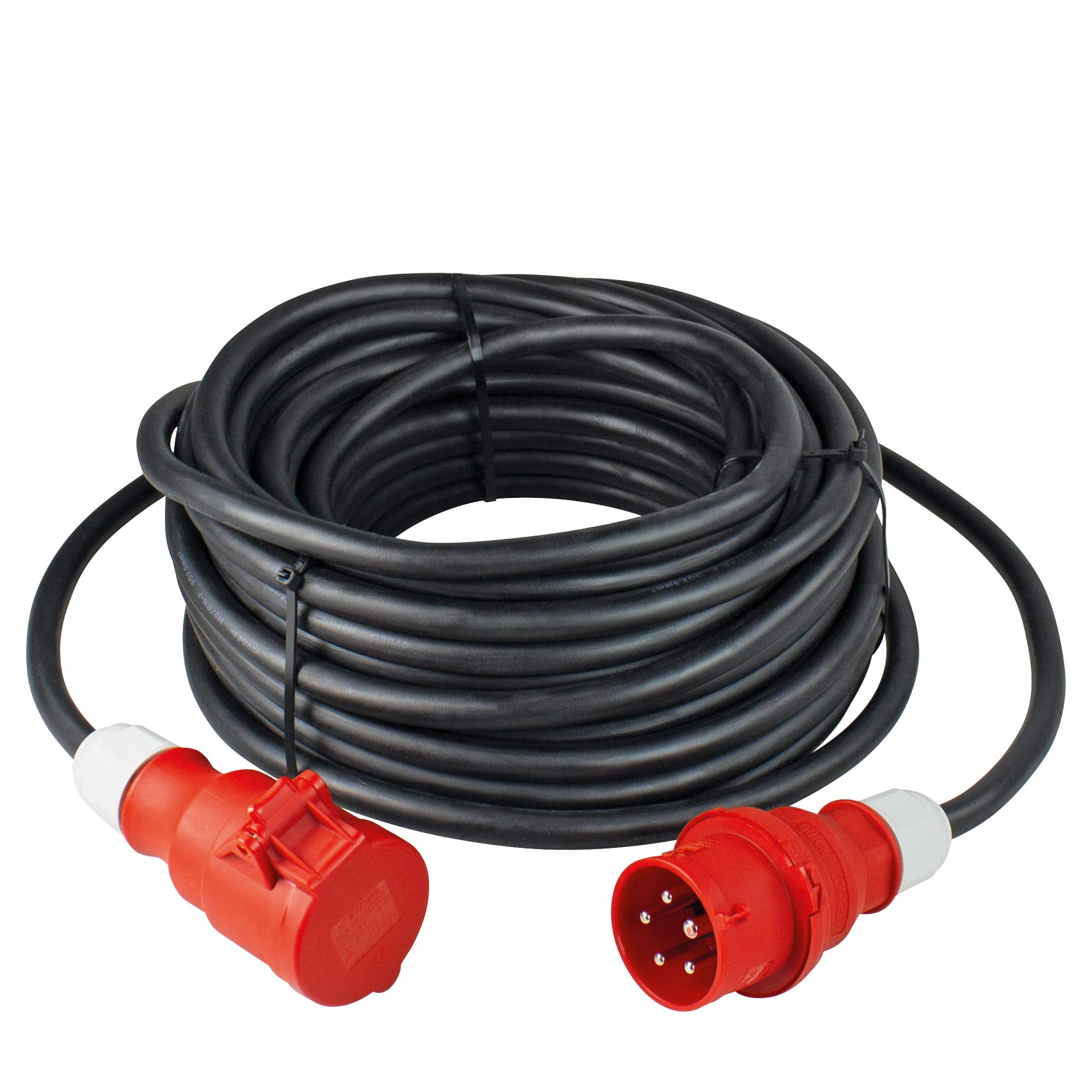 AS Schwabe 61015 Electrical Extension CEE 25 m H07RN-F 5G2.5 Exterior IP44 400 V 16 A 5 Pins German Import