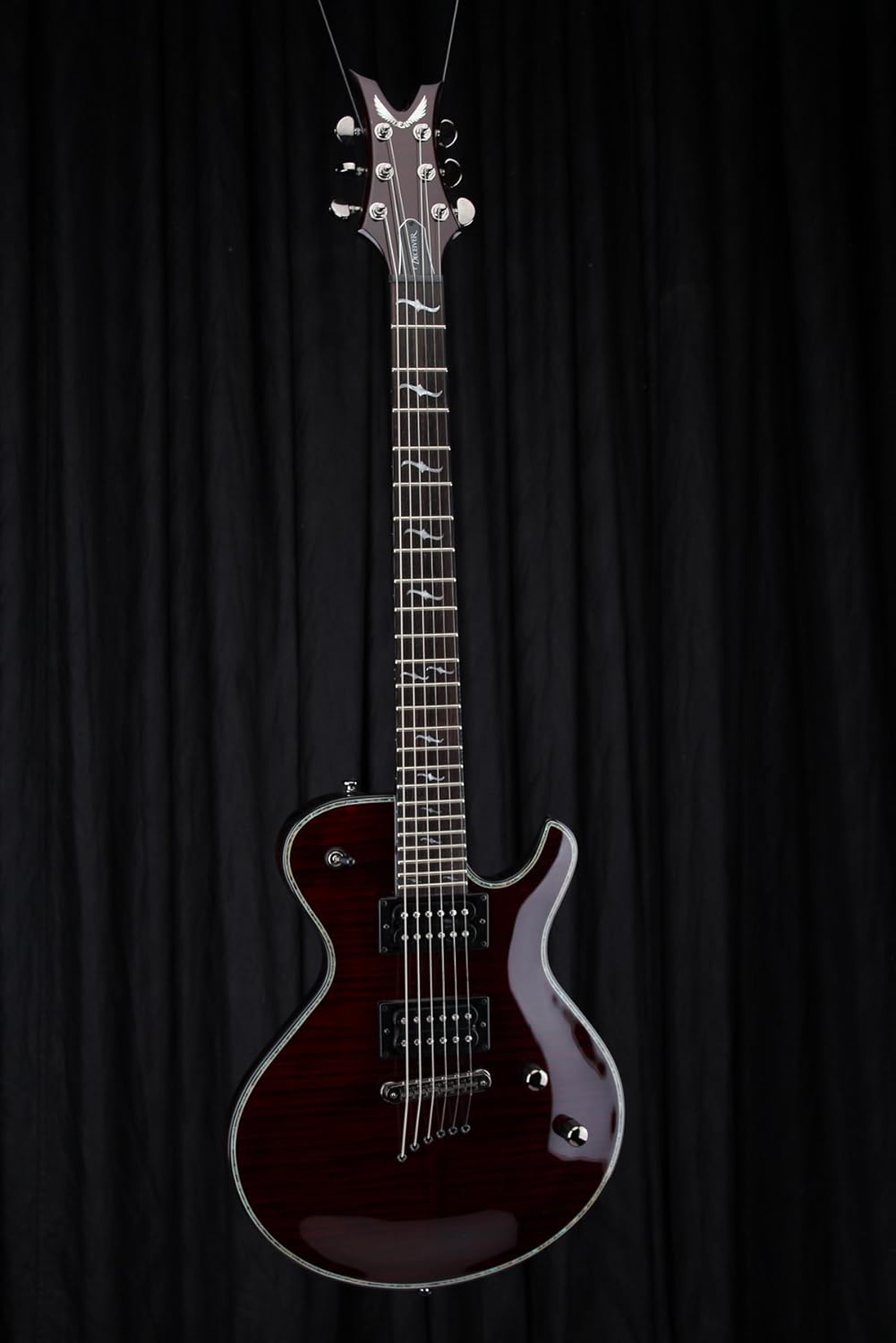 Dean Deceiver Flame Top Electric Guitar, Scary Cherry