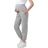 Women's Maternity Joggers Pregnant Sweatpants Pants Casual Lounge Over Belly Gym