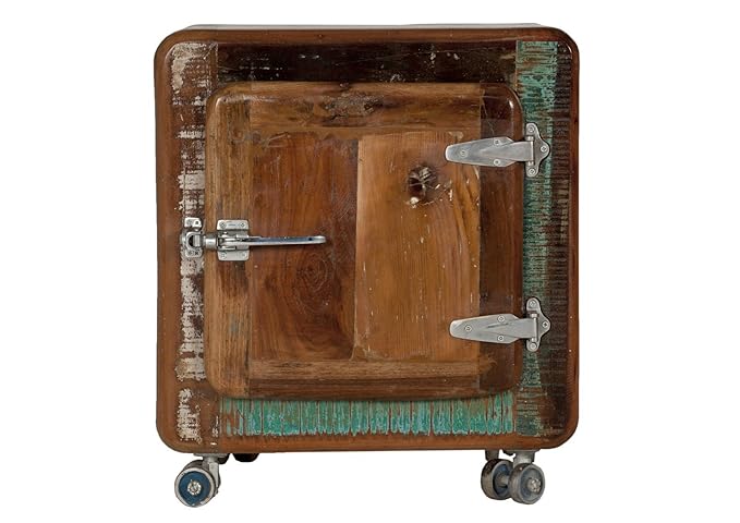 Mesilla de noche de madera nevera: Amazon.es: Hogar