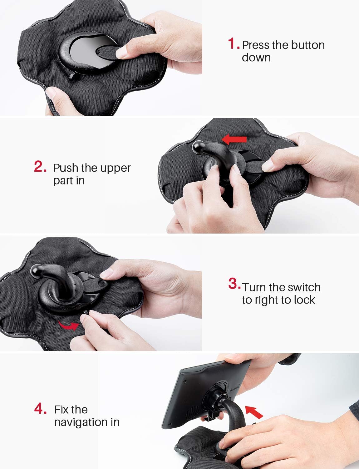 Bestand GPS Dashboard Mount, Portable Friction Mount for Garmin 700/600/300/200 Series and for New Nuvi Series: GPS & Navigation