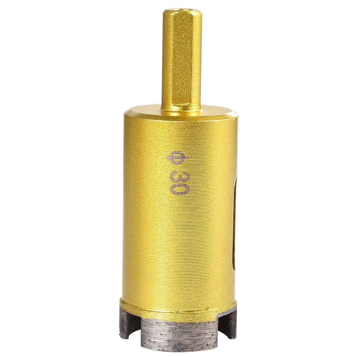 KATUR 30mm Dia Diamond Hole Saw Diamond Core Drill Bit, Masonry Hole Saw Porcelain Tile Hole Cutter for Marble, Glass, Slate, Ceramic, Granite, Quartz Gemstone