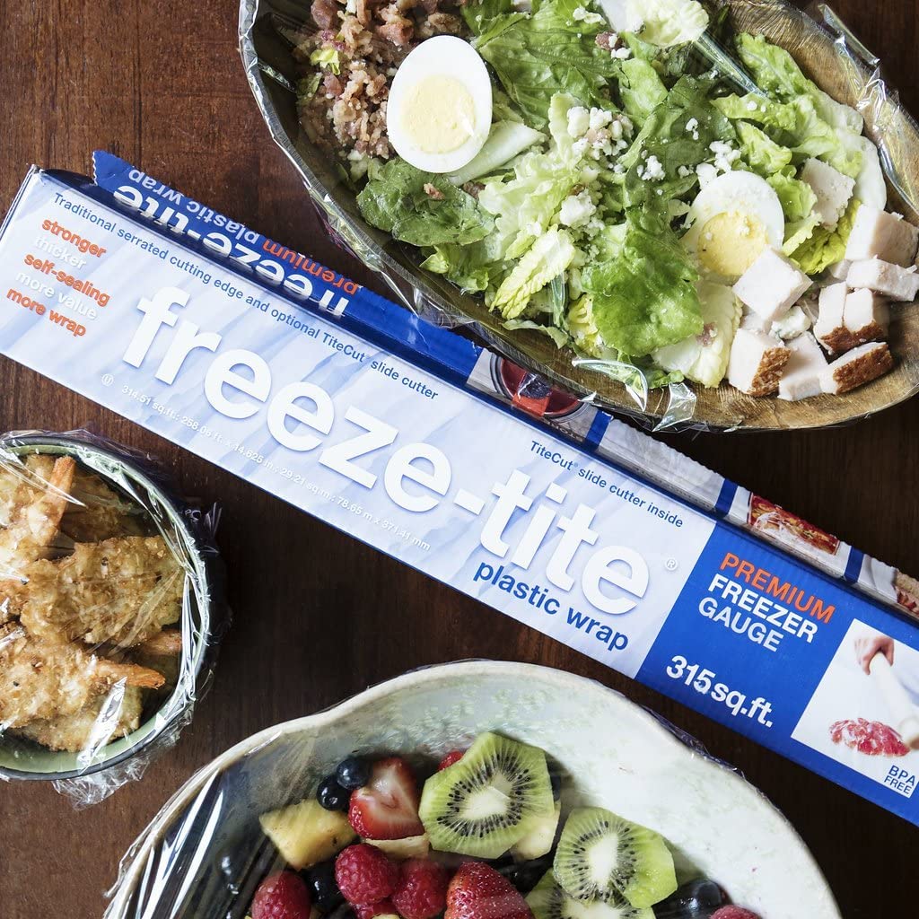 StretchTite's FreezeTite Premium Plastic Freezer Wrap with Slide