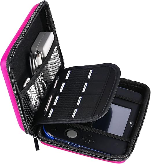 Amazon Com Akwox Carrying Case For 2ds With 8 Game Holders Pink