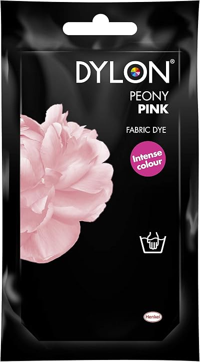 DYLON Hand Dye Peony Pink 50 g Fabric Dye Sachet for Clothes & Home