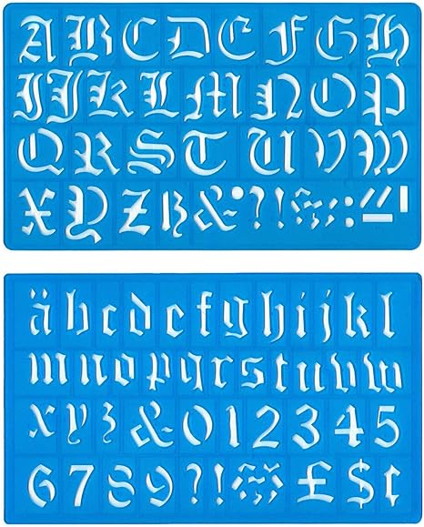 élément D'un Ancien Alphabet En 3 Lettres Major Brushes Pochoir écriture et lettrage Lettres de l'alphabet Style