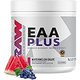 RAW EAA Plus, Amino Acids Powder, Watermelon Grape (30 Servings) - Pre Workout Amino Energy Powder for Advanced Endurance, Recovery &amp; Lean Muscle Growth - BCAA Amino Acids Supplement for Men &amp; Women