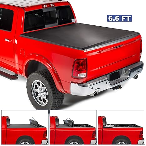 Fleetside 6 4 Bed Without Ram Box 2003 2018 Dodge Ram 2500 3500 Maxmate Tri Fold Truck Bed Tonneau Cover Works With 2002 2019 Dodge Ram 1500 2019 Classic Only Automotive Truck Bed Tailgate Accessories