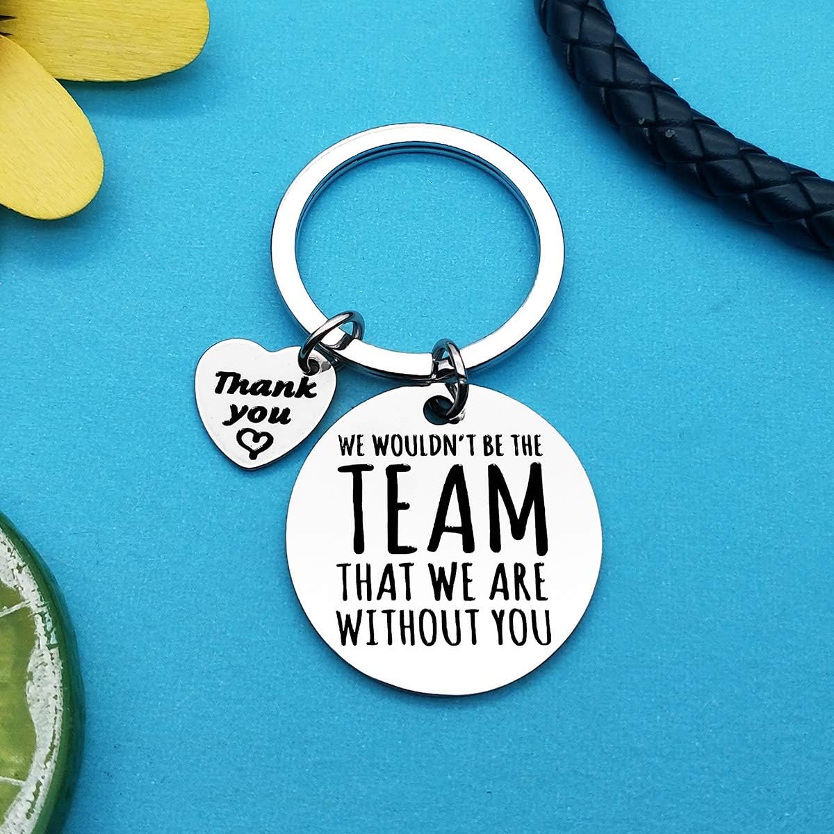 Boss Gifts Keyring Manager Gifts We Wouldn't be The Team That We are Without You Keyring Team Leader Gifts Christmas Birthday Retirement Farewell Gifts Thank You Gifts for Boss Manager Supervisor - Image 3