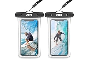 JOTO Waterproof Phone Pouch IPX8 Universal Waterproof Case Dry Bag Phone Protector for iPhone 15 14 13 12 11 Pro Max Plus XS XR X 8 Galaxy S23 S22 S21 S20 Pixel Up to 7" -2 Pack, Dark