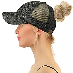 C.C Ponytail Criss Cross Messy Buns Ponycaps