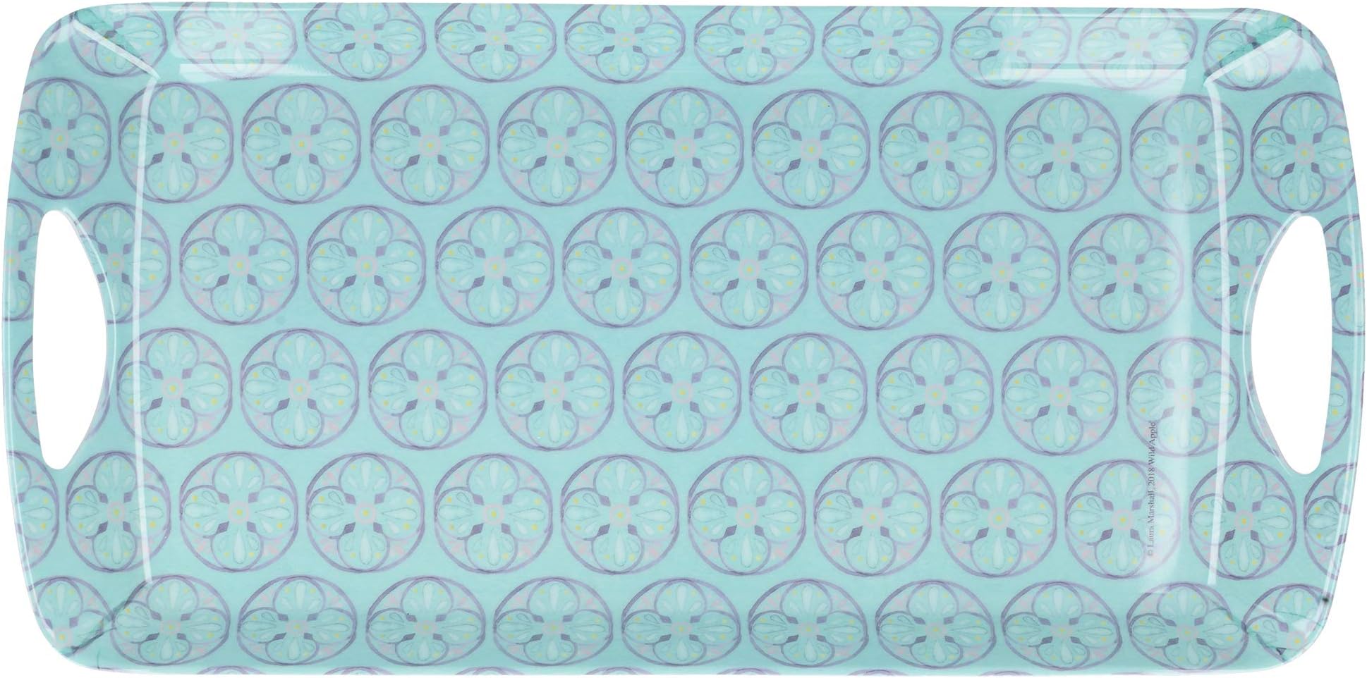 Creative Tops C000323 Small Tray / Serving Tray with Tile Design, Melamine, Multi-Colour, 40 x 20 cm