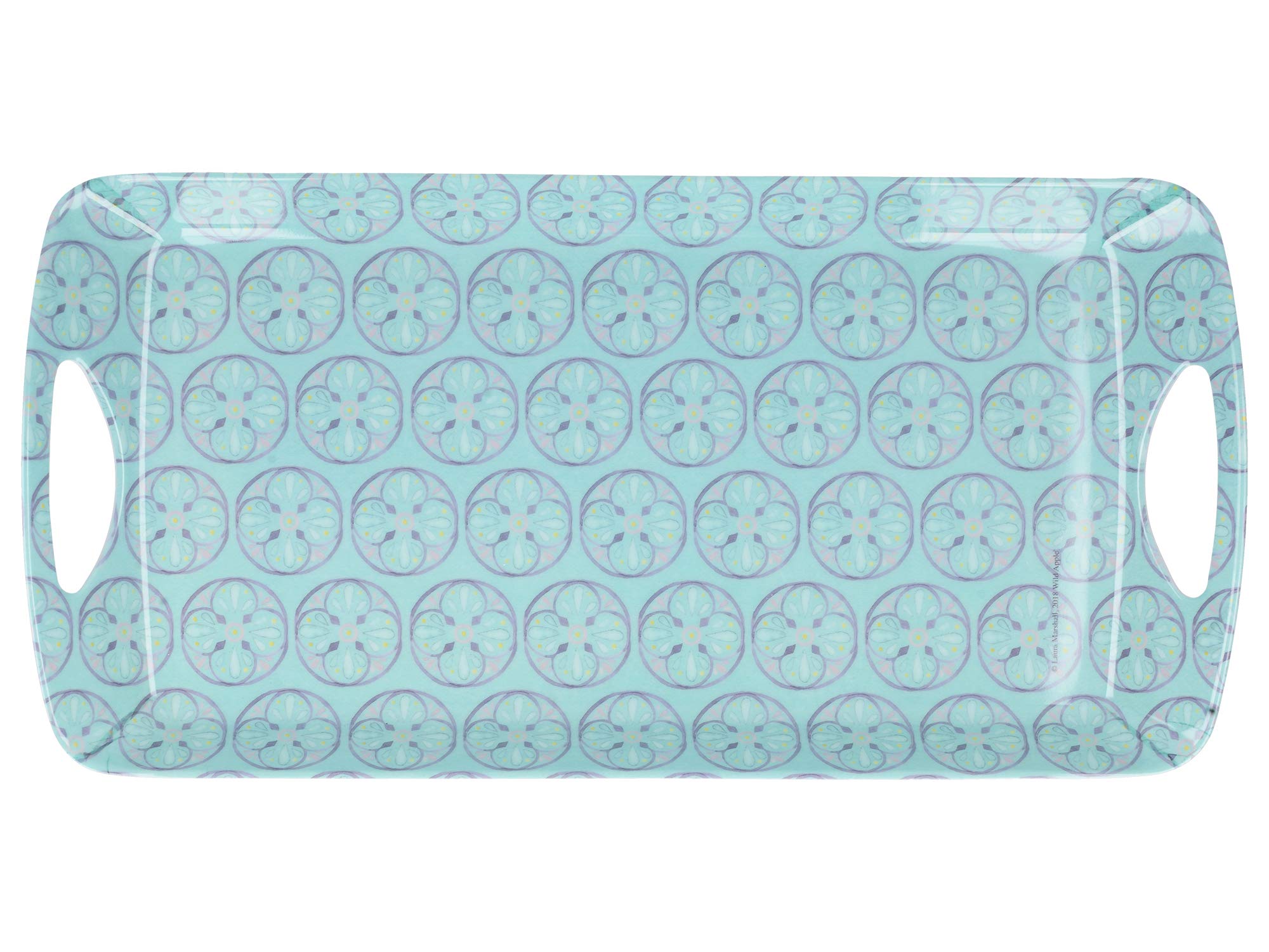 Creative Tops C000323 Small Tray / Serving Tray with Tile Design, Melamine, Multi-Colour, 40 x 20 cm