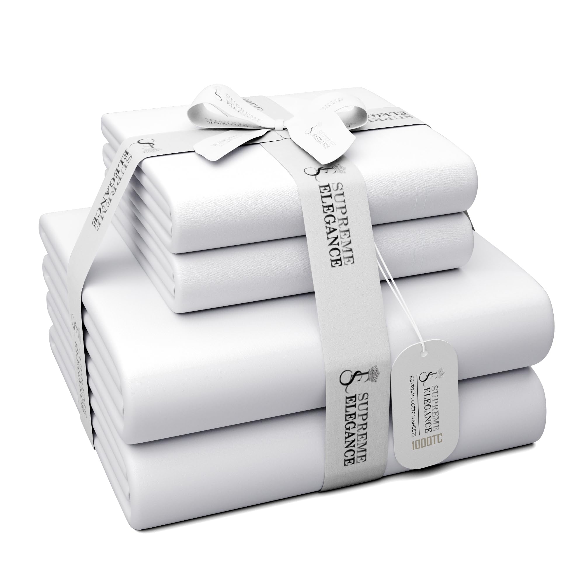 1000 Thread Count White King Size Sheet