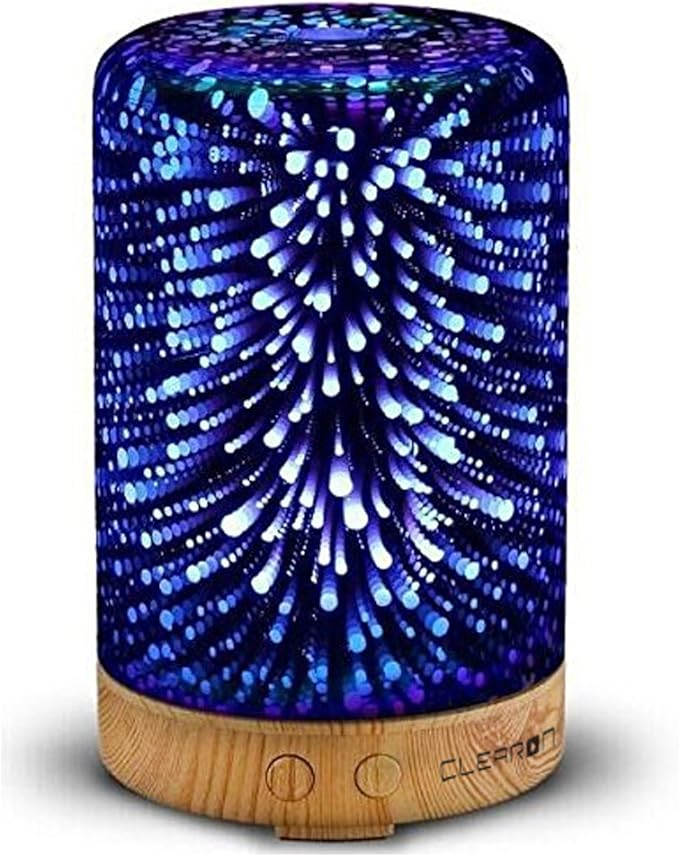 Clearon 3D Glass Essential Oil Diffuser Ultrasonic Aroma