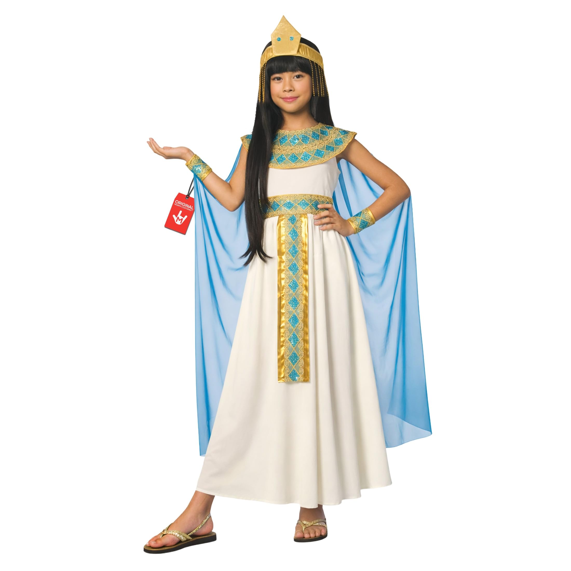 Morph Cleopatra Costume Kids, Egyptian Costume for Girls, Ancient Egyptian Costume Girls, World Book Day Costume for Girls