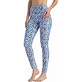 Ubestyle UPF 50+ High Waist Women's Long Swim Pants Swim Leggings Swimming Tights Sun Protective