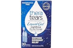 CHOICE ONE Thera Tears Liquid Gel Nighttime Dry Eye Therapy, 30 Single-Use Vials
