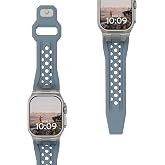 UAG Monarch Band for Apple Watch 49/46/45/44mm | Compatible with Apple Watch Band Ultra 4, Series 12 &amp; SE 3, Premium FKM Material, Perforated Design Enhances Airflow