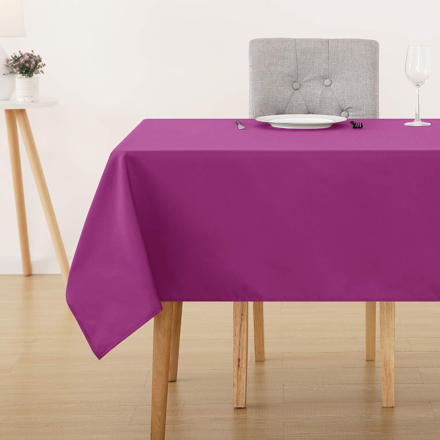 Deconovo Home Decorative Oxford Wipeable Tablecloth Rectangle