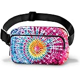 Tie Dye Fanny Pack for Women Casual Belt Bag Fashion Waist Pack with Adjustable Strap Traveling