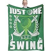 Sereni Tide Funny Golf Throw Blanket, Green Golfer Decor for Couch & Sofa – Gift for Golfers, Men & Women, Birthday Christmas Father’s Day Mother’s Day, Man Cave Accent, 50'' x 60'' Cozy Throw