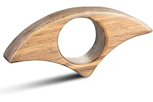 WACANTIC Walnut Adorable Book Page Holder, Smooth Finish Wood Book Holder for Reading, Ideal Book Reader Gifts, Book Worm Gifts for Women, Thumb Book Page Holder - for Book Lovers & Literary Gifts (Medium)