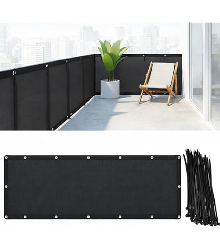 Amazon.com : Alion Home© Elegant Windscreen Privacy Screen for Deck, Pool,  Railing, Backyard Deck, Patio, Fence, Porch