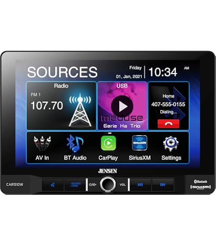 Amazon.com: Jensen CAR910W 9 inch Mechless Multimedia Receiver