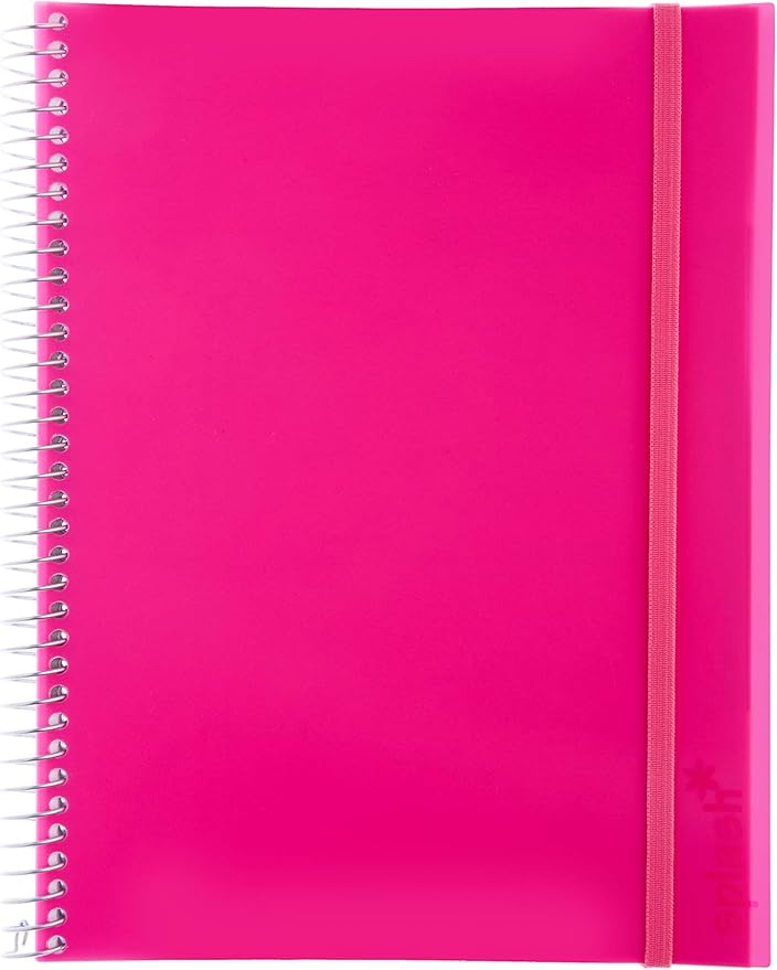 Caderno escolar, Confetti, 8005 SPSS RS, Rosa