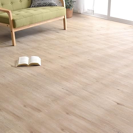 Amazon Co Jp タンスのゲン フロアタイル 48枚 6畳分 木目調 接着剤不要 置くだけ カット可能 床暖房対応 低ホルムアルデヒド Diy 賃貸ok はめ込み式 オークホワイト 04 ホーム キッチン