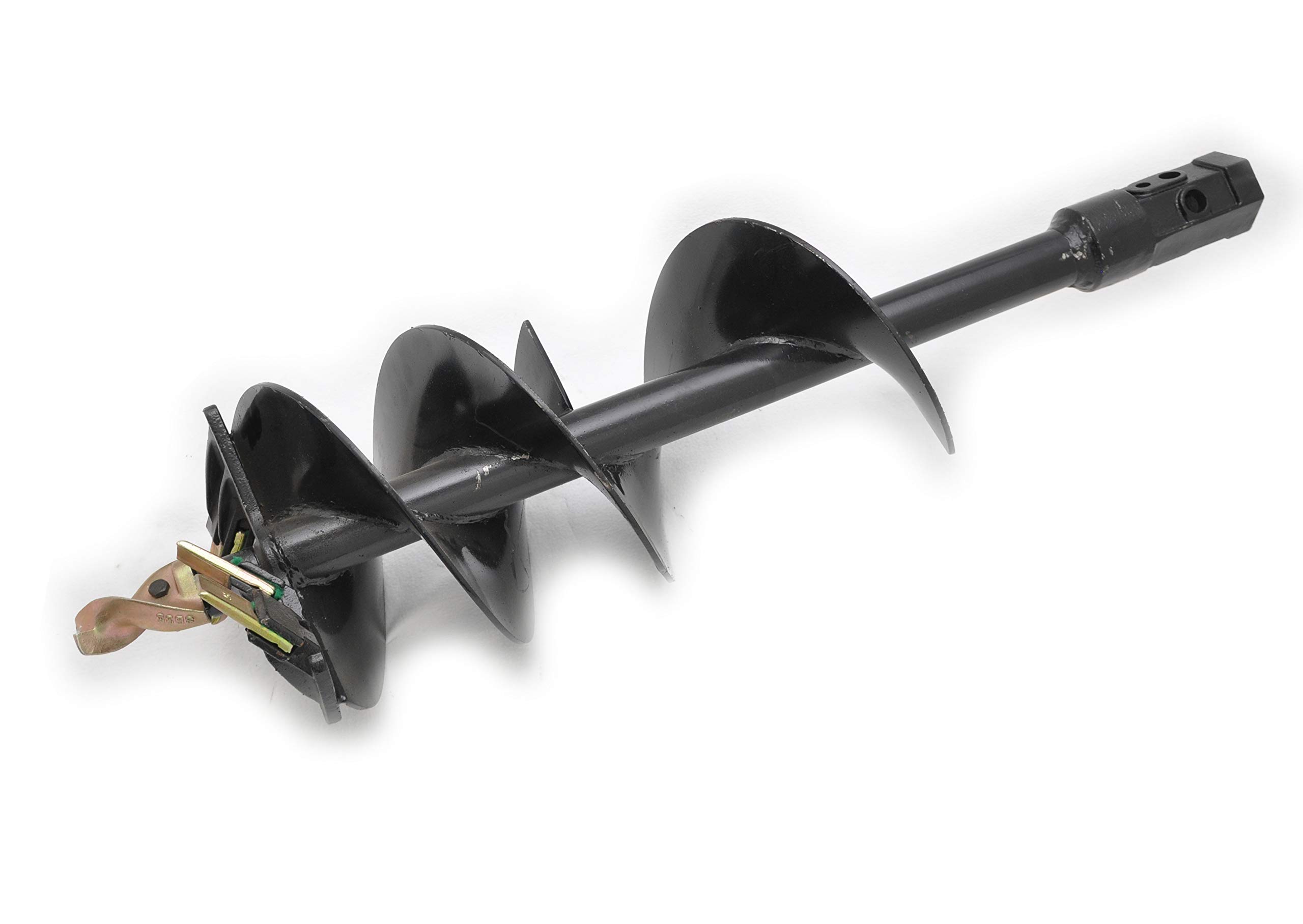 Industrial Duty Earth Auger, 9" Diameter, Hex Drive, Replaceable Standard Edges.