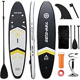 YoePuiw 10.6”32“6 Premium Inflatable Stand Up Paddle Boards with Durable SUP Paddle Board Accessories Wide Stable Design Includes Backpack Required Parts Non-Slip Comfort Deck for Youth & Adults