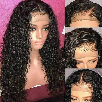 Amazon Com 13x6 Curly Lace Front Human Hair Wigs For Black Women