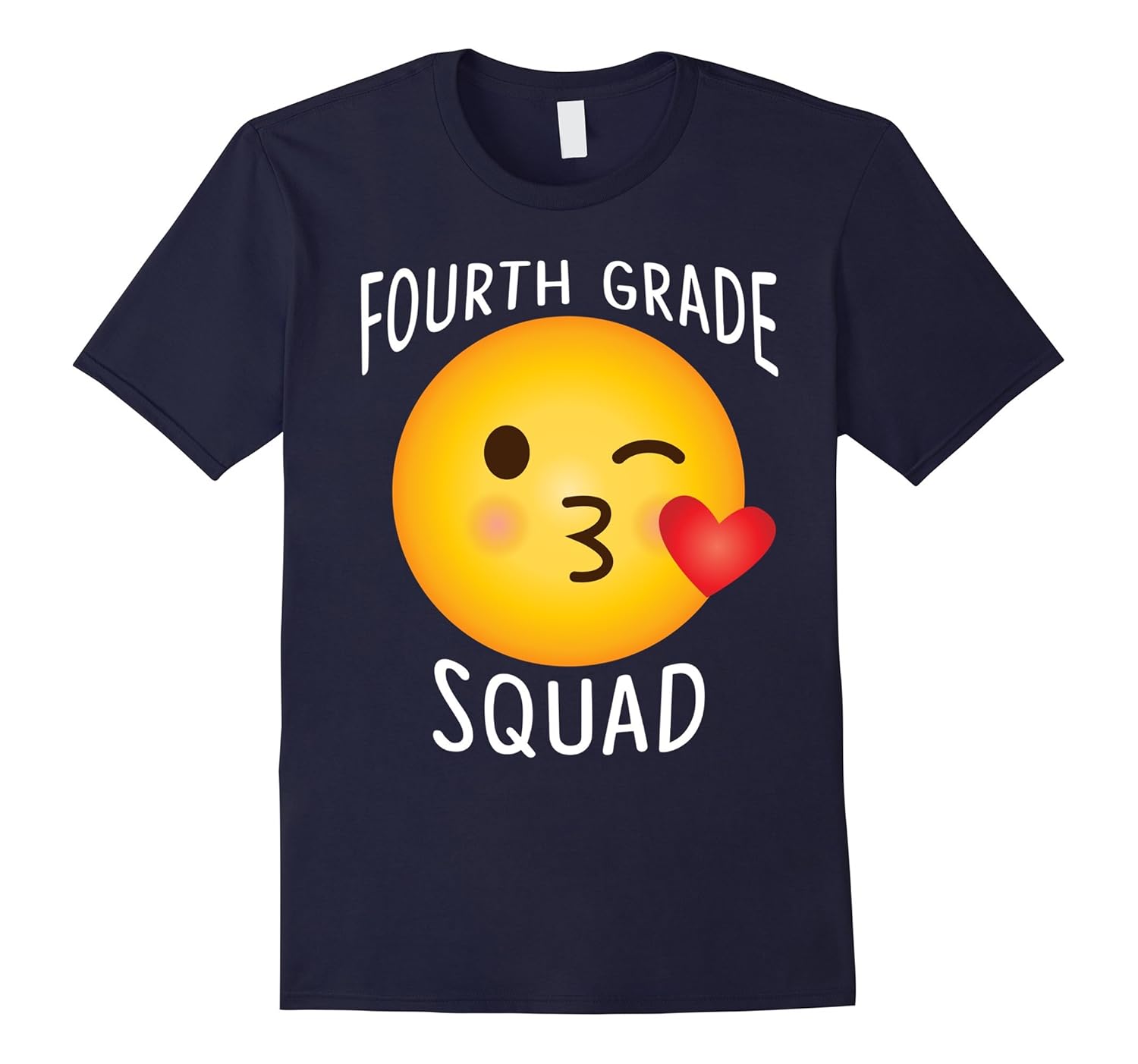 Funny Teacher Emoji Shirt 4th Grade Squad For Lover-ANZ