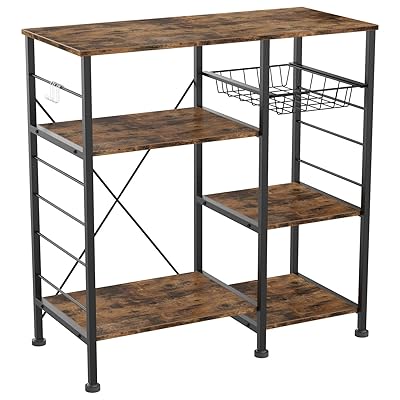 IRONCK Industrial Kitchen Baker's Rack with Utility Storage Shelf