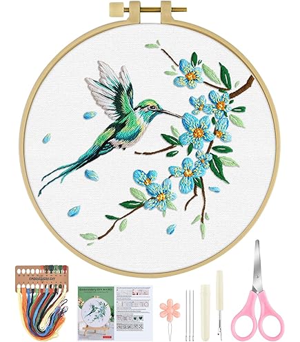 Kit De Bordado Creativo De Flora Y Fauna, Kit De Bordado De Artesanía Intermedia De Estilo Antiguo Chino, Regalo Hecho A Mano, Kit De Bricolaje De Verano, Regalos Para Mamá